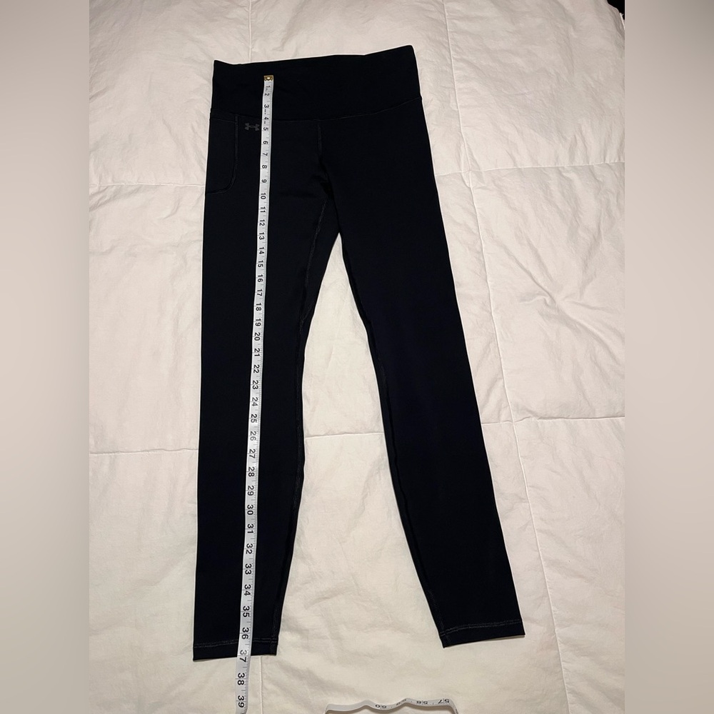 Women’s Large Under Armour Fitted Motion Black Active Leggings - Picture 2 of 9